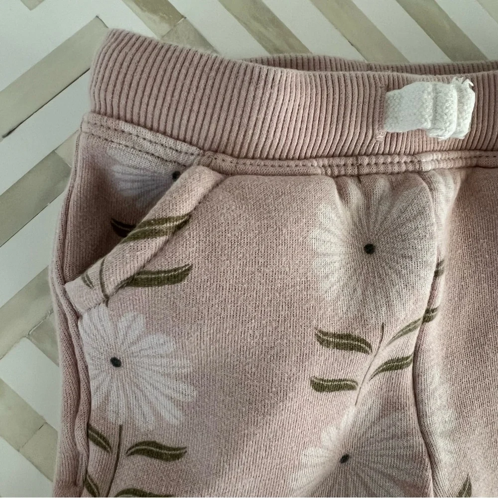 LITTLE CO. Floral Dusty Rose Boho Bundle, 6mo